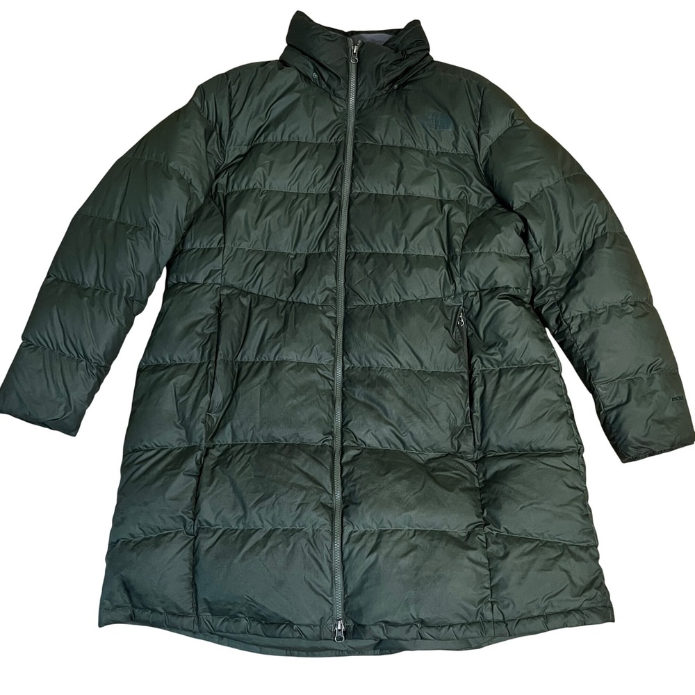 The North Face Metropolis Parka 2X Forest Green 600-Fill Down Puffer Jacket
